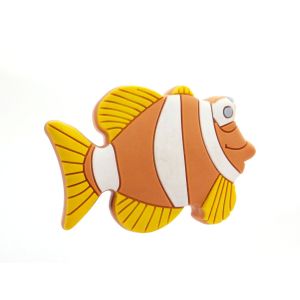 Kindermöbelknopf Fisch 54 x 13 x 38 mm Gummi